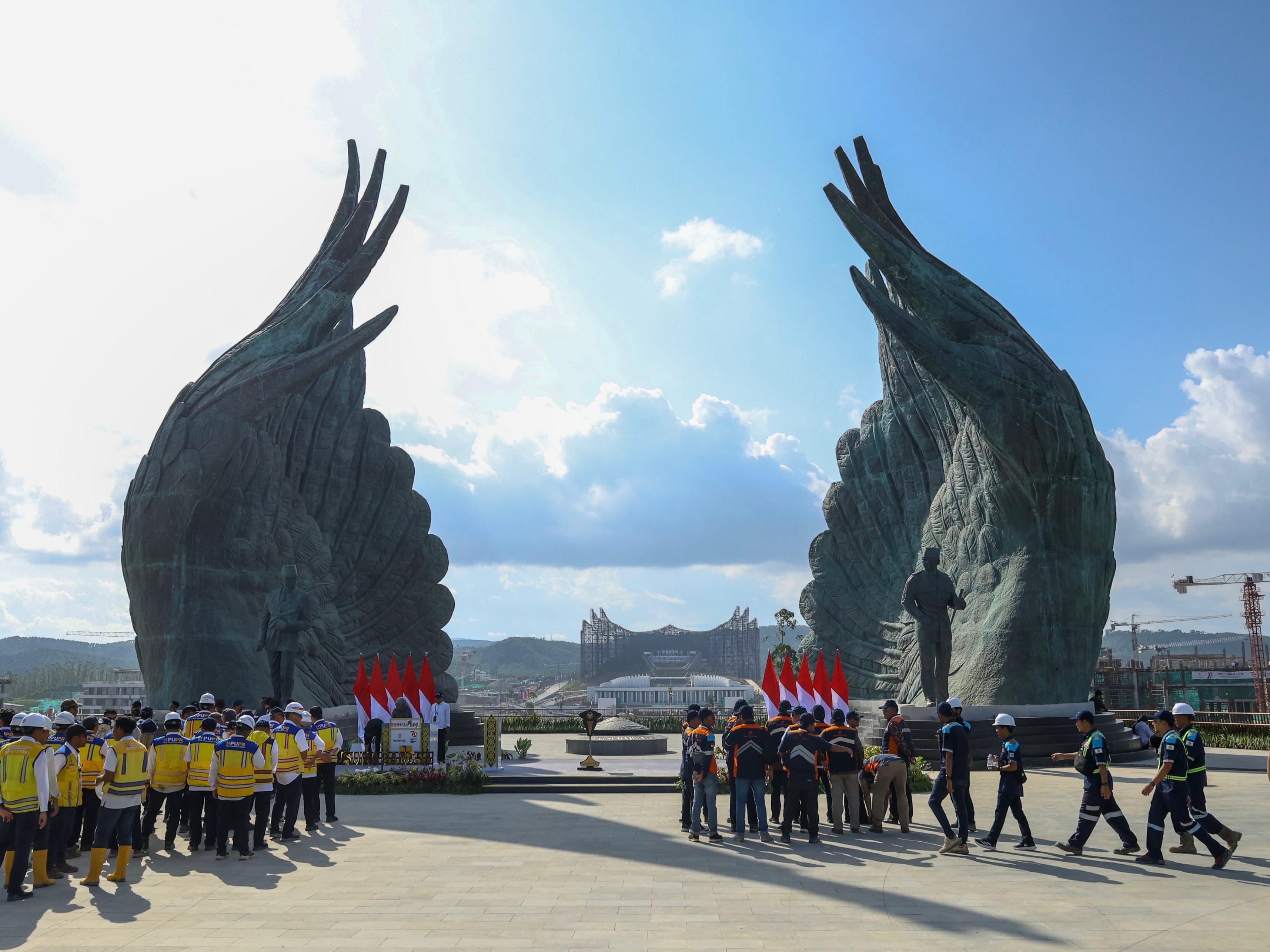 Hingga triwulan II 2025 realisasi baru mencapai Rp 4,25 triliun dari pagu anggaran pembangunan IKN senilai Rp 11,56 triliun.  &nbsp;