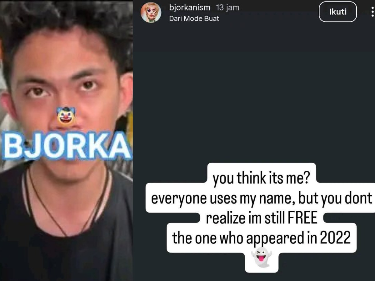 Kanan, unggahakan akun yang diduga Bjorka asli setelah penangkapan hacker berinisial WFT di Sulut.