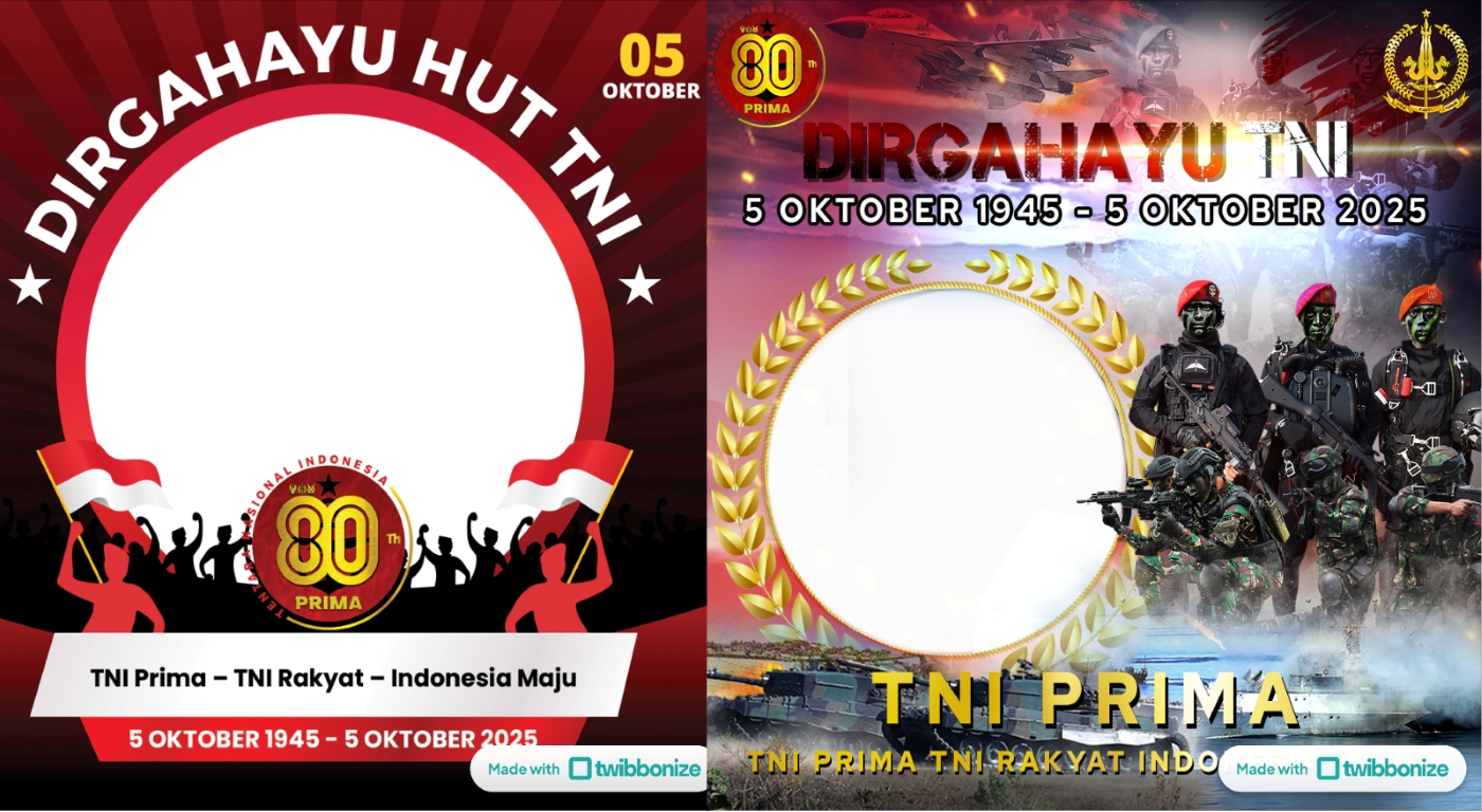 Twibbon HUT TNI Ke 80.