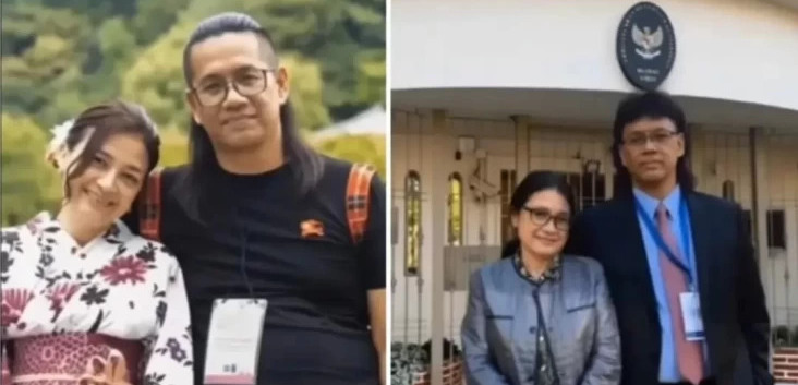 Foto Menkeu Purbaya Yudhi Sadewa saat berambut gondrong viral di media sosial.