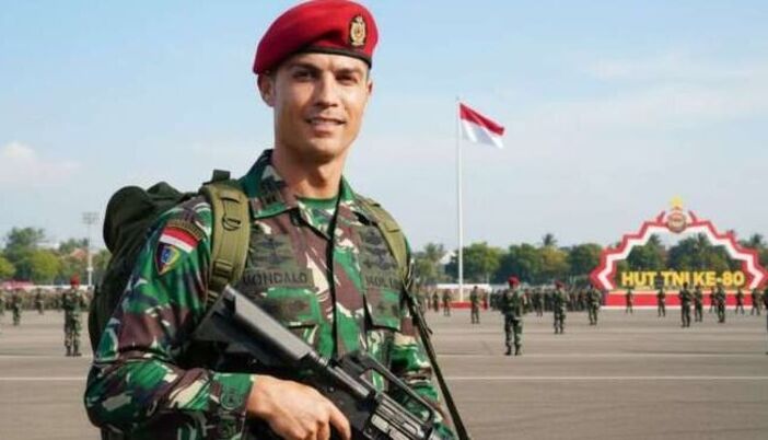 Pakai Google Gemini untuk ubah foto jadi prajurit TNI.