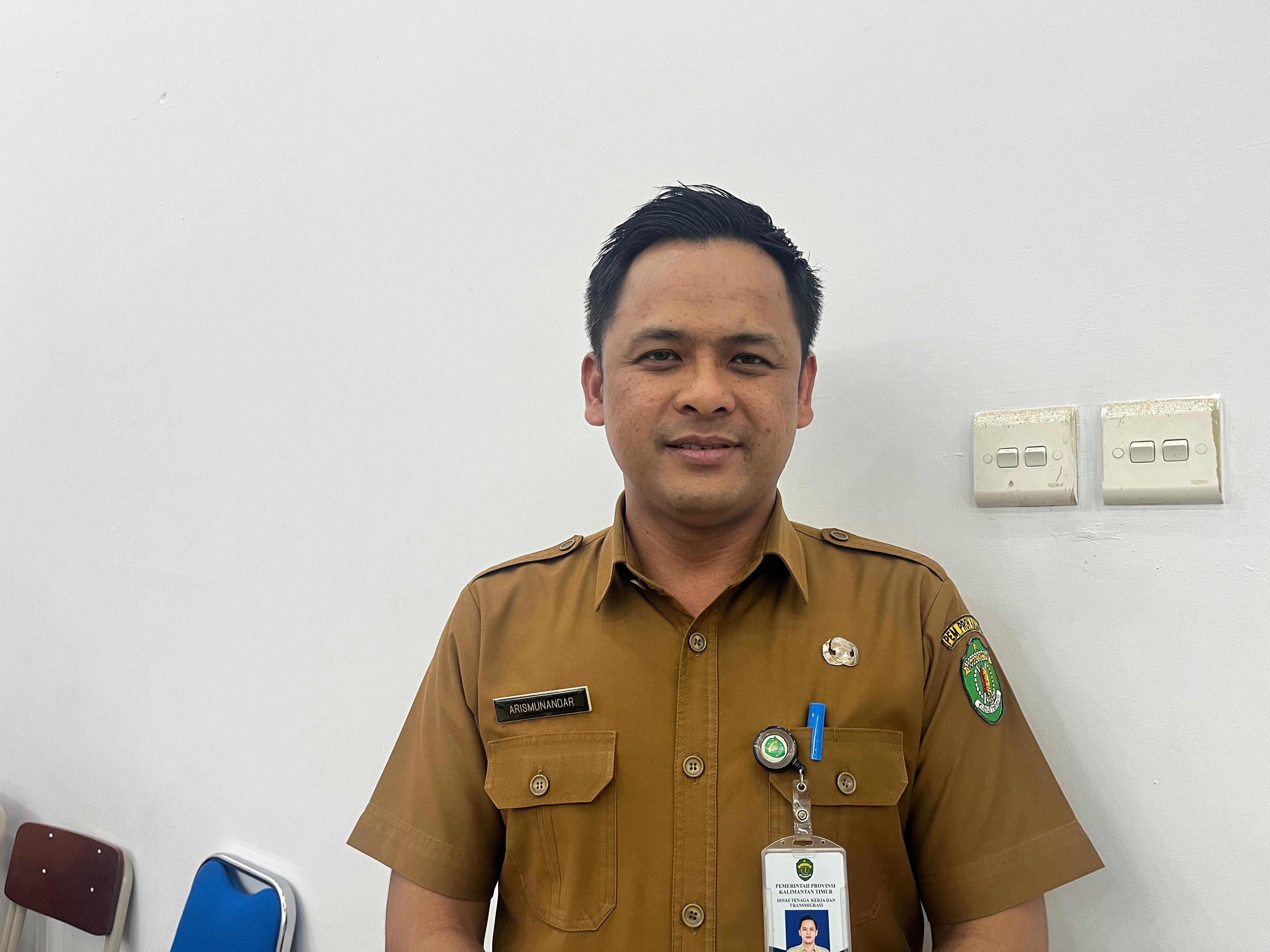 Kepala Bidang PHI dan Jamsostek Disnakertrans Kaltim Arismunandar.