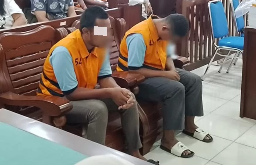 CURANMOR: Terlibat curanmor, dua terdakwa satu komplotan ini akhirnya divonis hukuman.