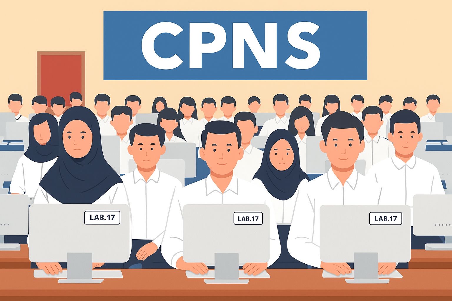 Ilustrasi peserta CPNS.