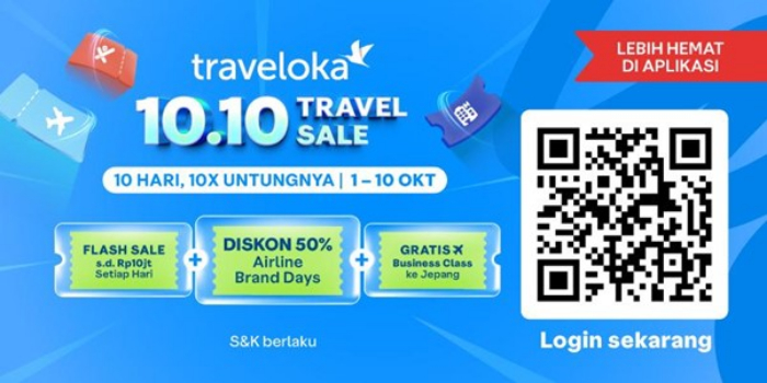 Manfaatkan program menarik dari Traveloka Travel Sale
