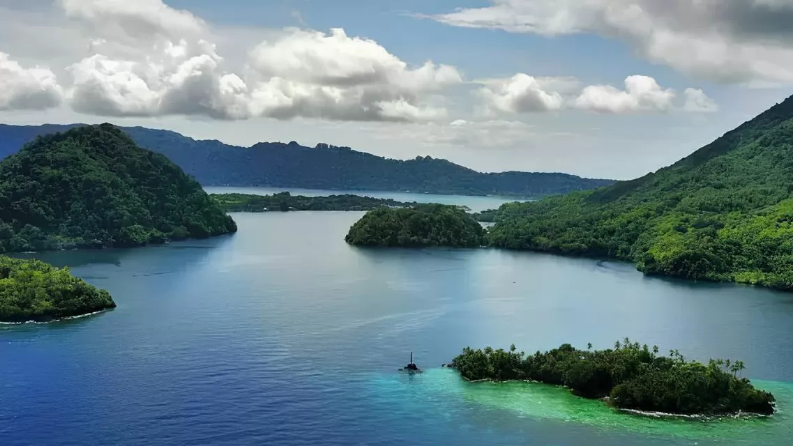 Pulau Banda Neira yang viral di TikTok.