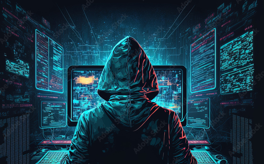 Ilustrasi hacker.