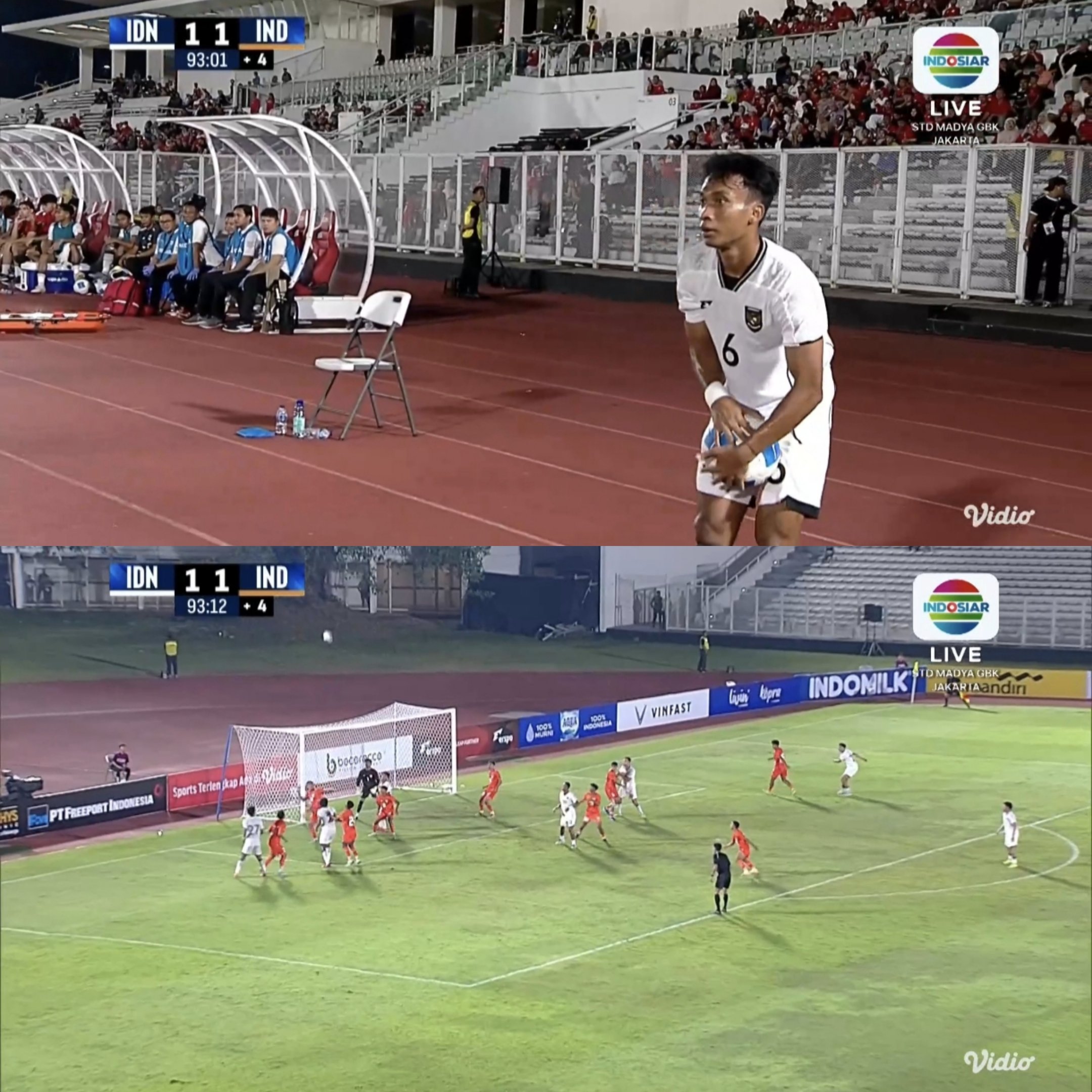 Skor Timnas Indonesia U-23 vs India U-23 Full Time 1-1