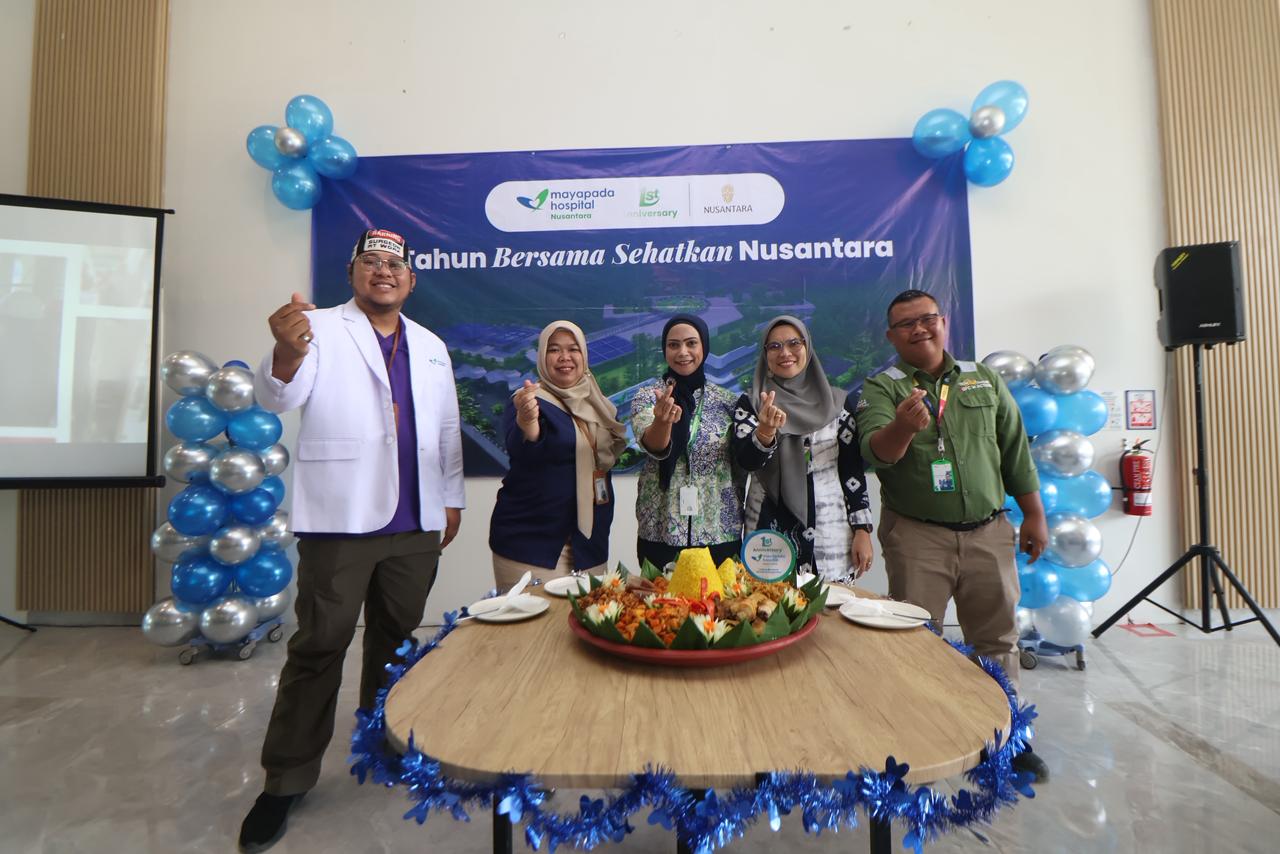 BERMANFAAT: Perayaan dan syukuran satu tahun Mayapada Hospital Nusantara berlangsung, Kamis (9/10). Kegiatan ini dihadiri jajaran Otorita IKN, perwakilan Dinas Kesehatan, para mitra serta pasien.