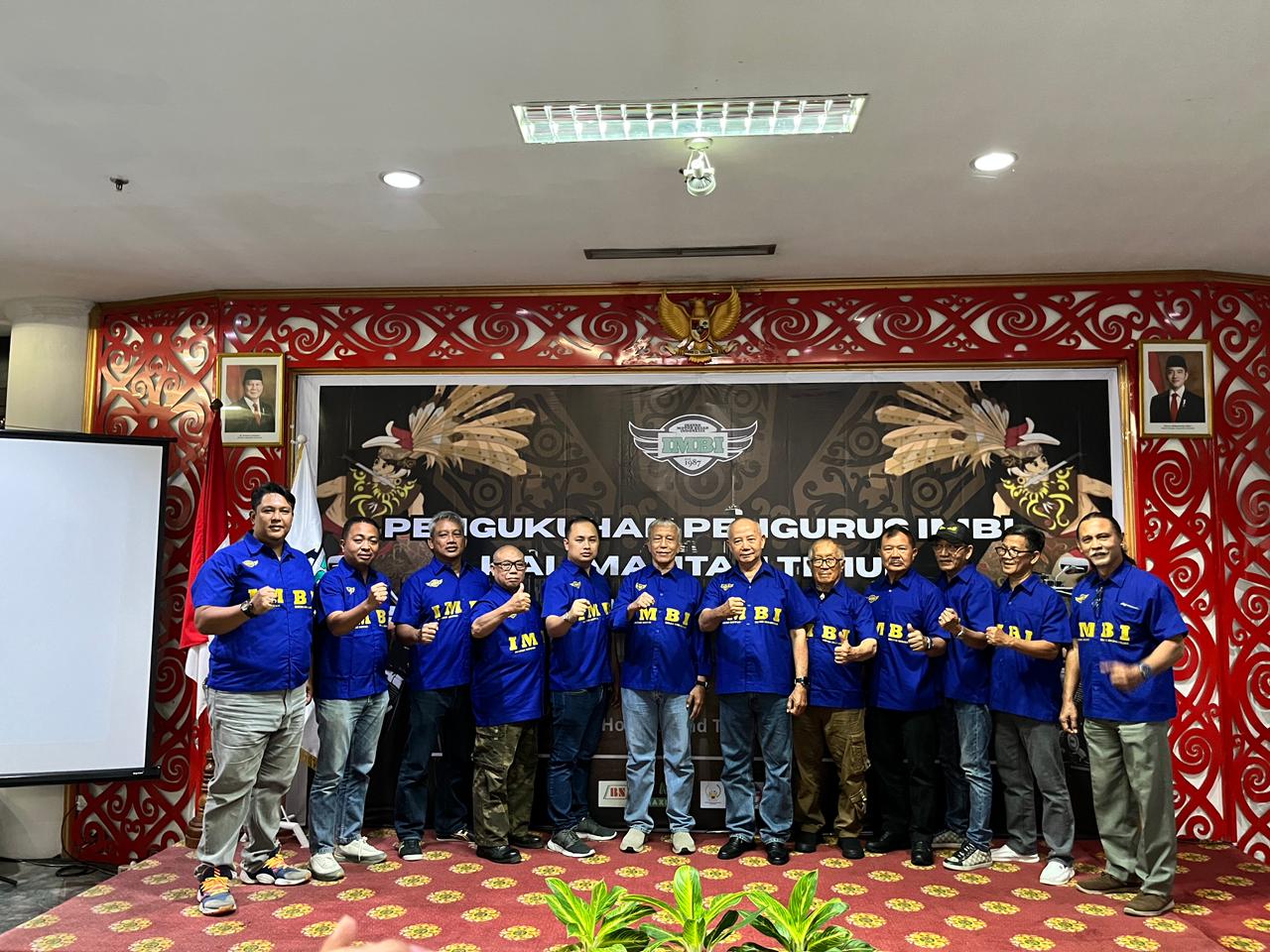 Pengurus IMBI Kaltim yang telah dikukuhkan di Balikpapan, Minggu (12/10).