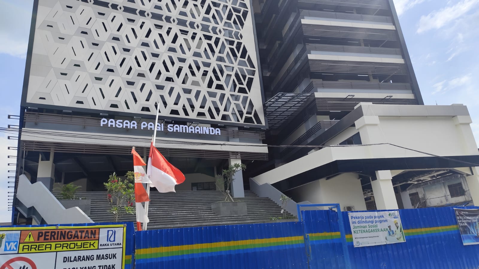 Bangunan Pasar Pagi di Kecamatan Samarinda Kota. (FOTO DENNY SAPUTRA/KP)