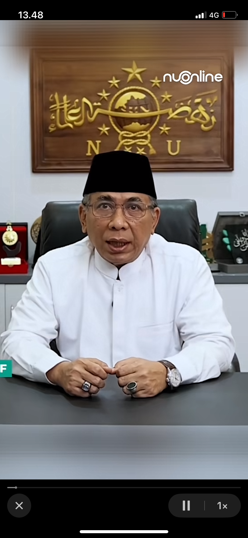 Ketua Umum PBNU, KH Yahya Cholil Staquf atau Gus Yahya.