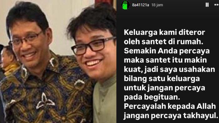 Yudo Sadewa, anak Menkeu Purbaya Yudhi Sadewa sebut dapat teror santet.