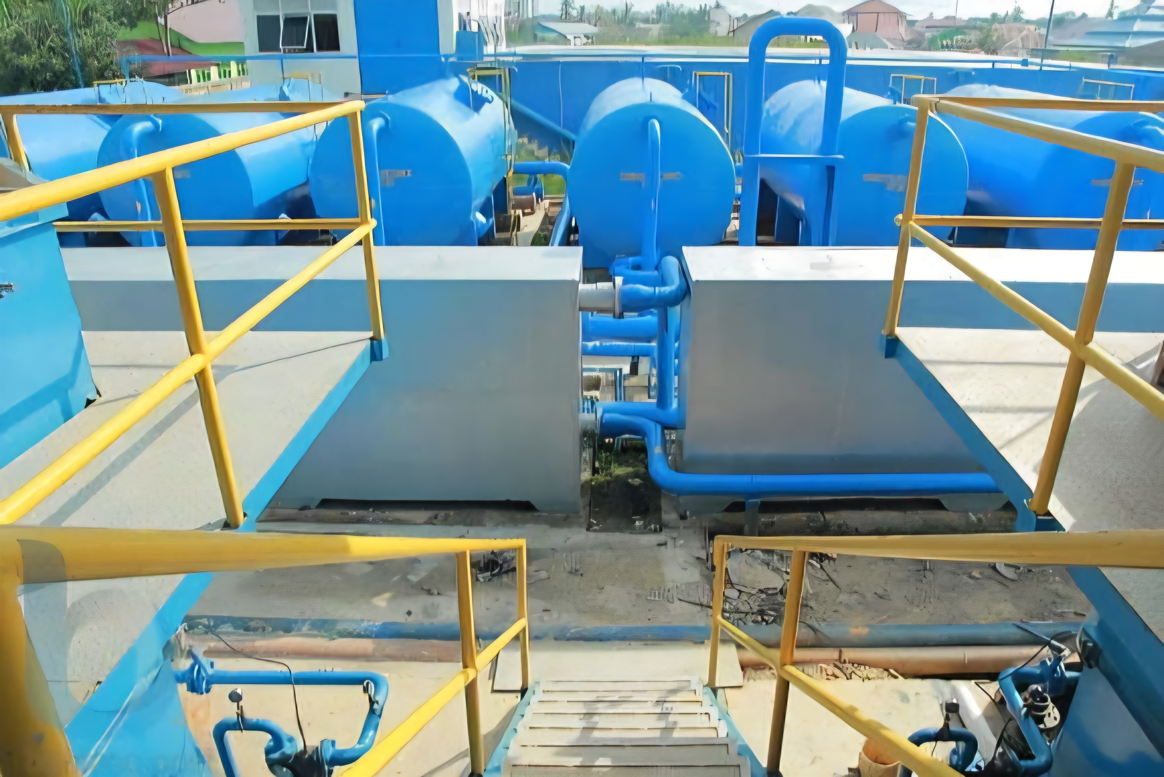 PERBAIKAN: WTP Guntung 01 yang berkapasitas 10 liter per detik milik Perumda Tirta Taman mengalami gangguan di bagian filterisasi.