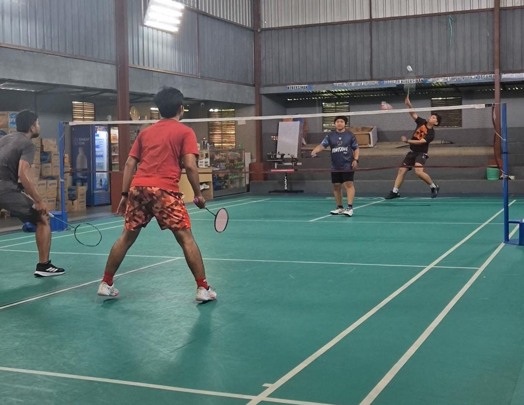 GOR Amariq menjadi salah satu venue cabor bulutangkis di Pupuk Kaltim Porwada 2025.