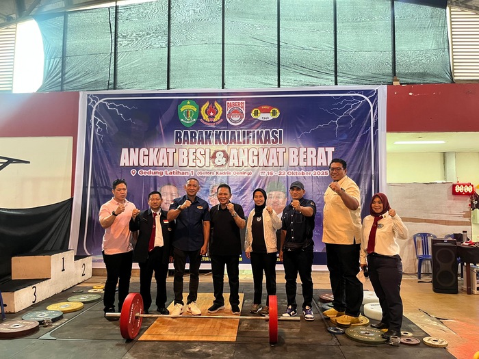 PECAHKAN REKOR: Sebanyak 180 atlet angkat besi dari 9 kabupaten/kota ambil bagian di Babak Kualifikasi (BK) Porprov 2025 di Samarinda.