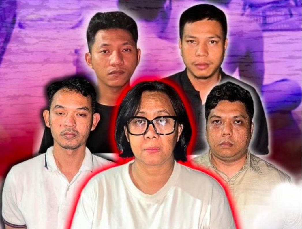 Para tersangka kasus penyekapan dan penganiayaan di Pondok Aren, Tangerang Selatan, yang ditangkap tim Resmob Polda Metro Jaya. (Foto Resmob Polda Metro Jaya)