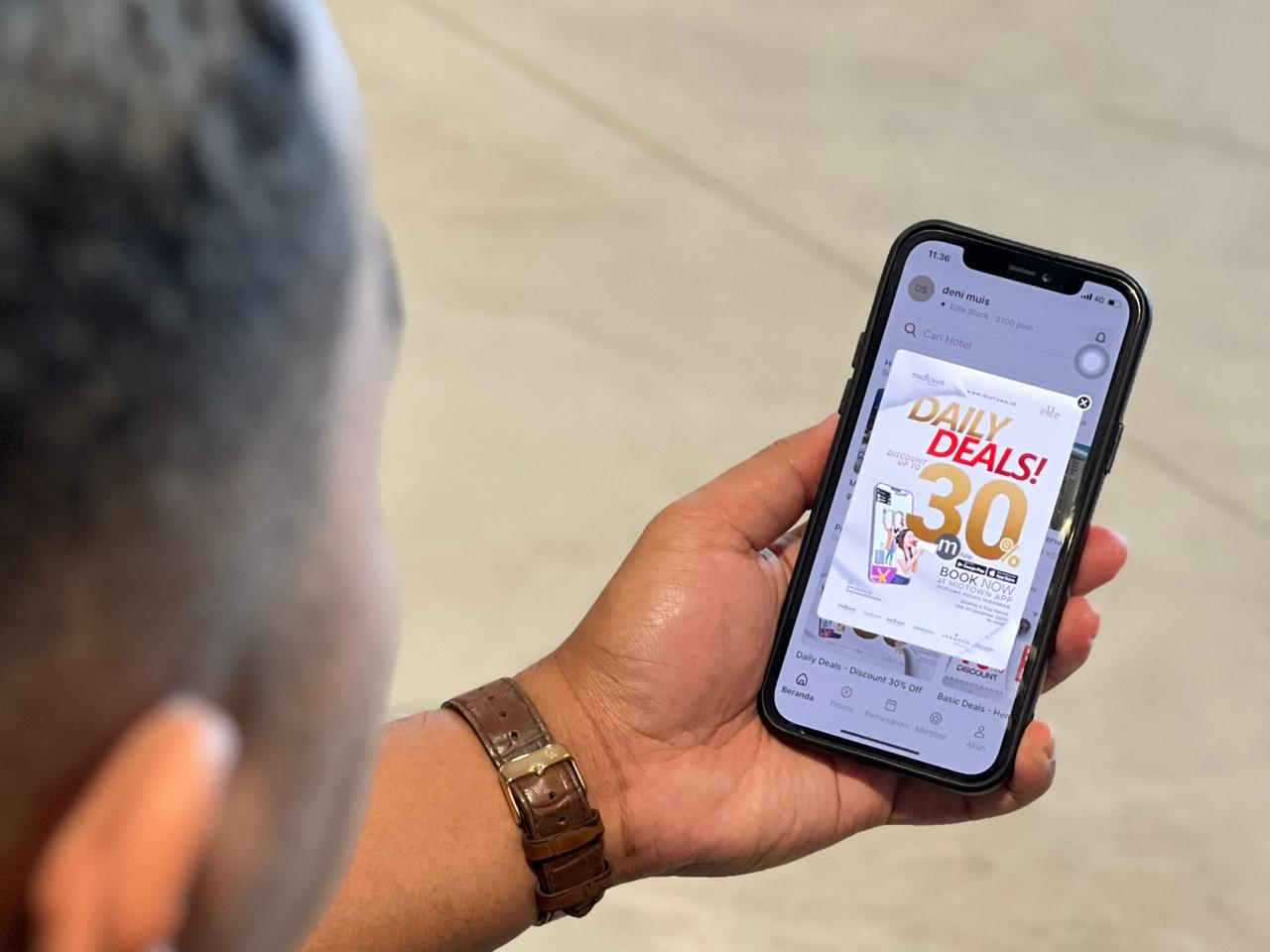 PROMO MENARIK: Melalui &ldquo;Daily Deals&rdquo;, pengguna M-Apps dapat menikmati diskon 30 persen untuk setiap transaksi kamar hingga 30 Desember 2025