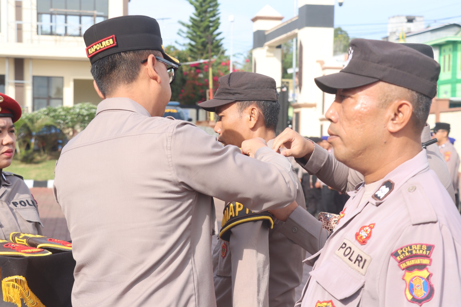 Apel launching PAMAPTA digelar di halaman Mapolres Kutai Barat pada Selasa (21/10/2025)
