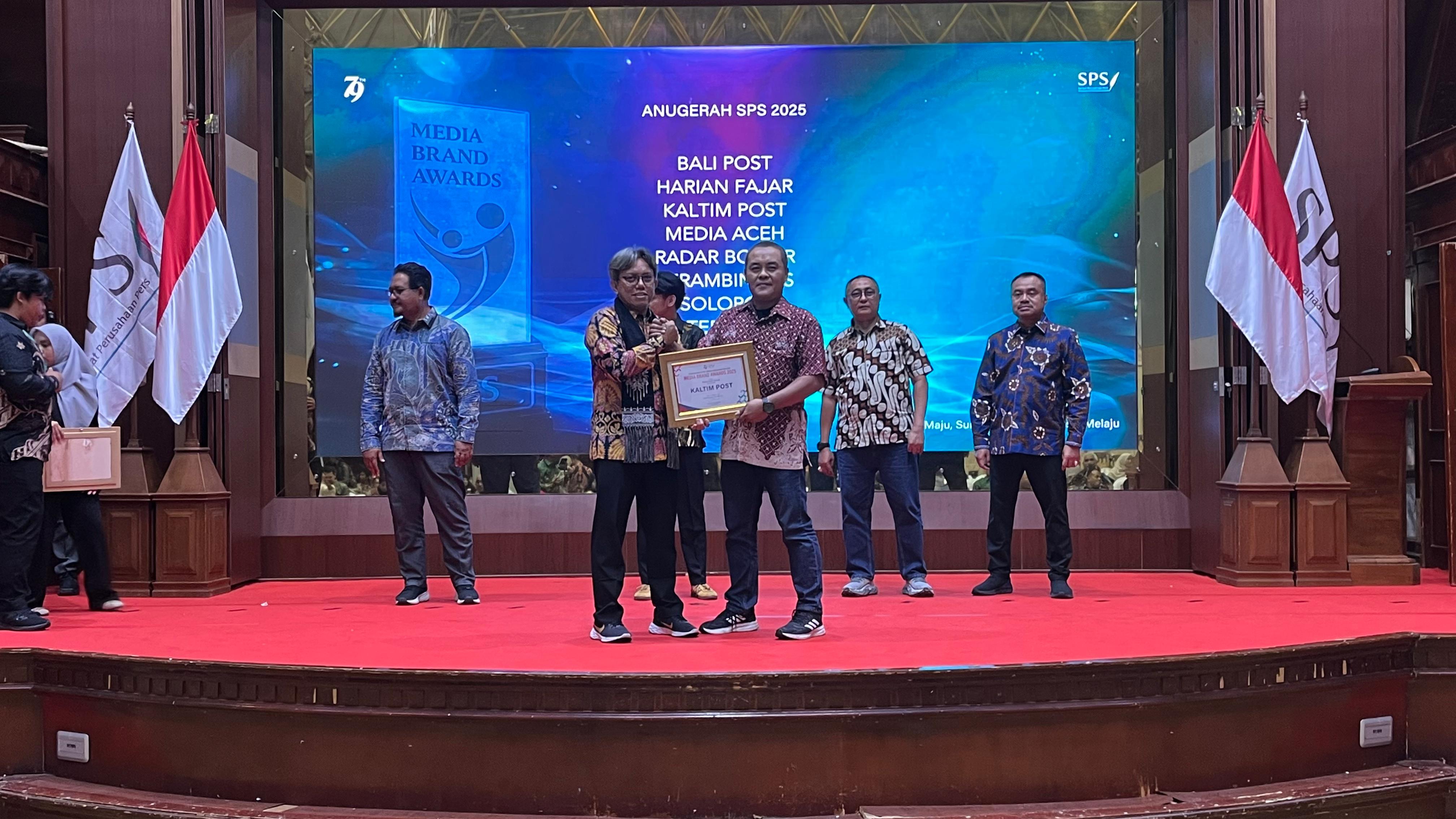 BANDA ACEH: Satu lagi penghargaan bergengsi diraih Kaltim Post. Kali ini diterima dari Serikat Perusahaan Pers (SPS).