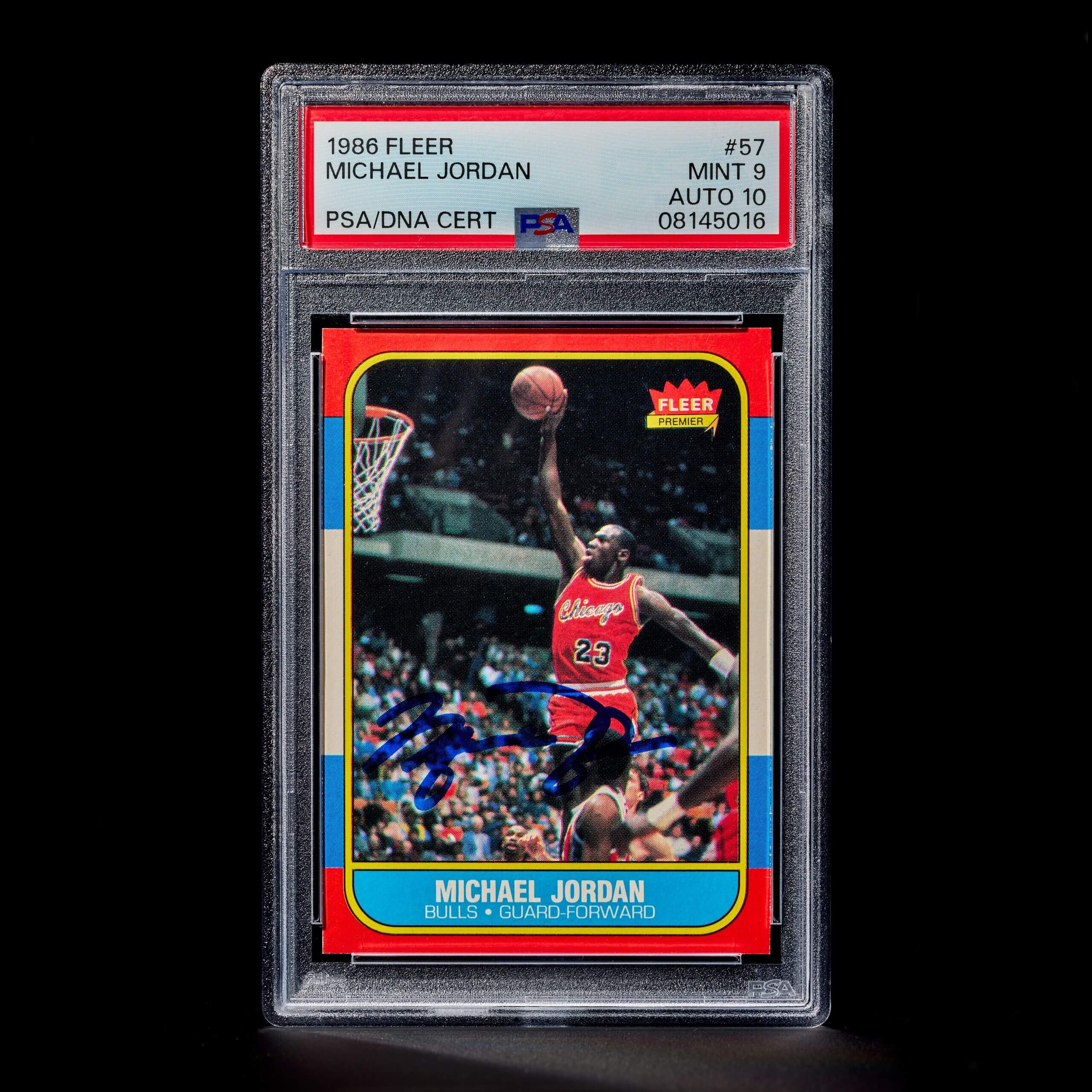 Rookie card milik Michael Jordan yang dikeluarkan oleh Fleer.