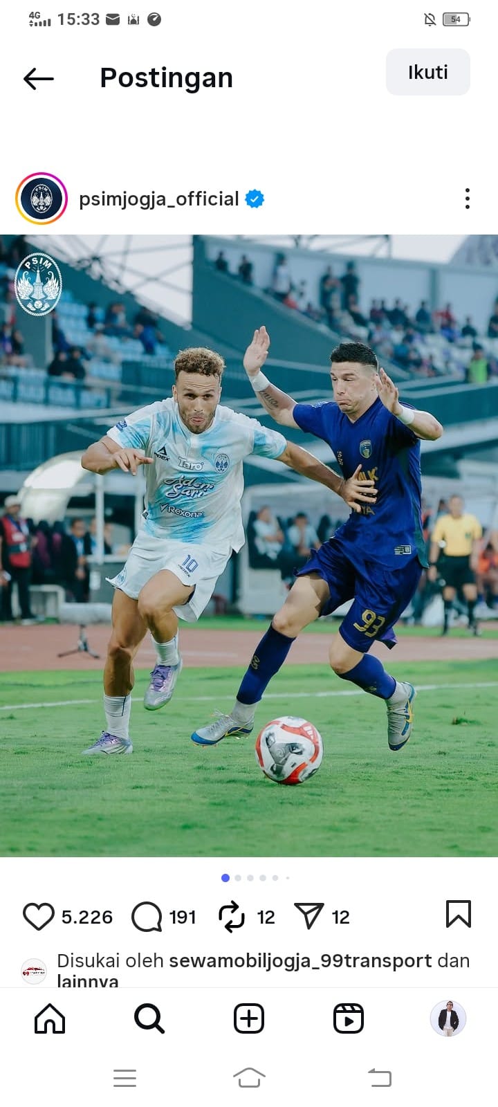 PSIM vs Dewa United sore ini. Kedua tim bertekad meraih kemenangan sebagai penawar luka dari laga sebelumnya.