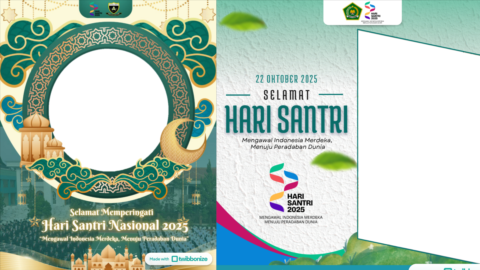 Twibbon Hari Santri Nasional 2025.