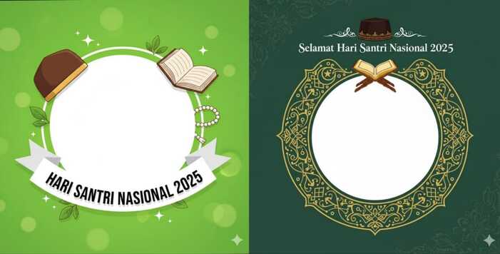 Prompt twibbon Hari Santri Nasional 2025.