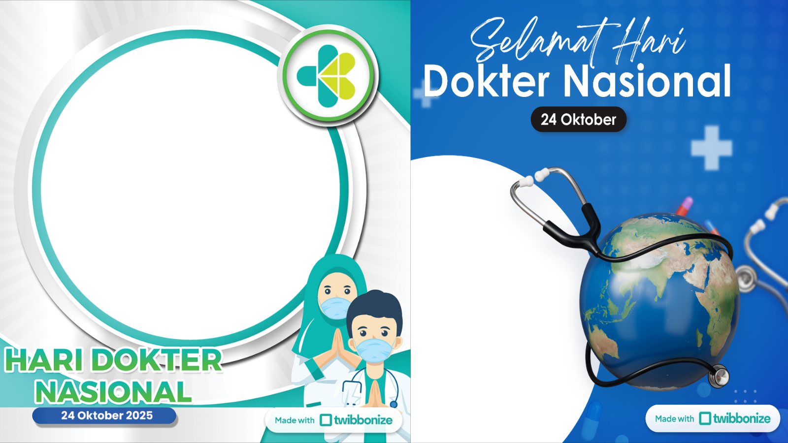 Twibbon Hari Dokter Indonesia 2025.