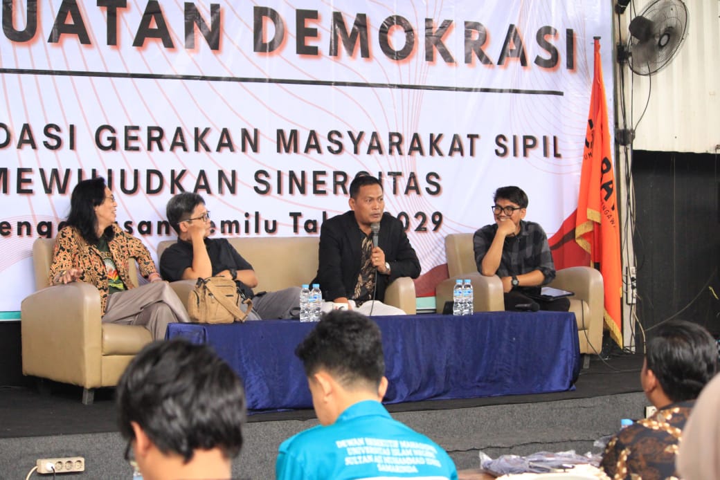Dari diskusi Bawaslu Kaltim yang bertajuk menguatkan konsolidasi gerakan masyarakat sipil menuju Pemilu 2029, Kamis (23/10/2025). (Bayu/KP)