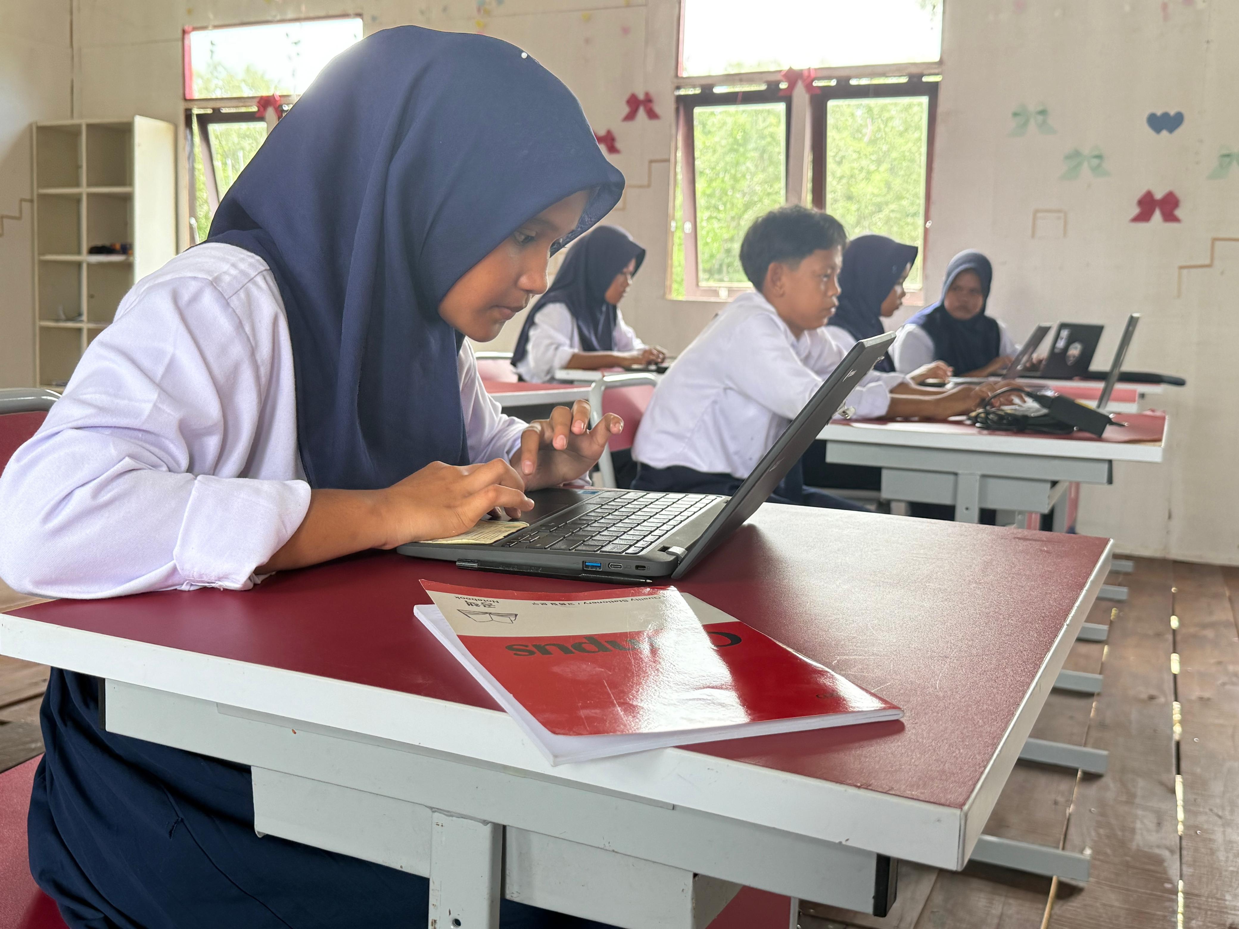 Pelajar SMP 6 Sepatin, Kecamatan Anggana, Kukar.