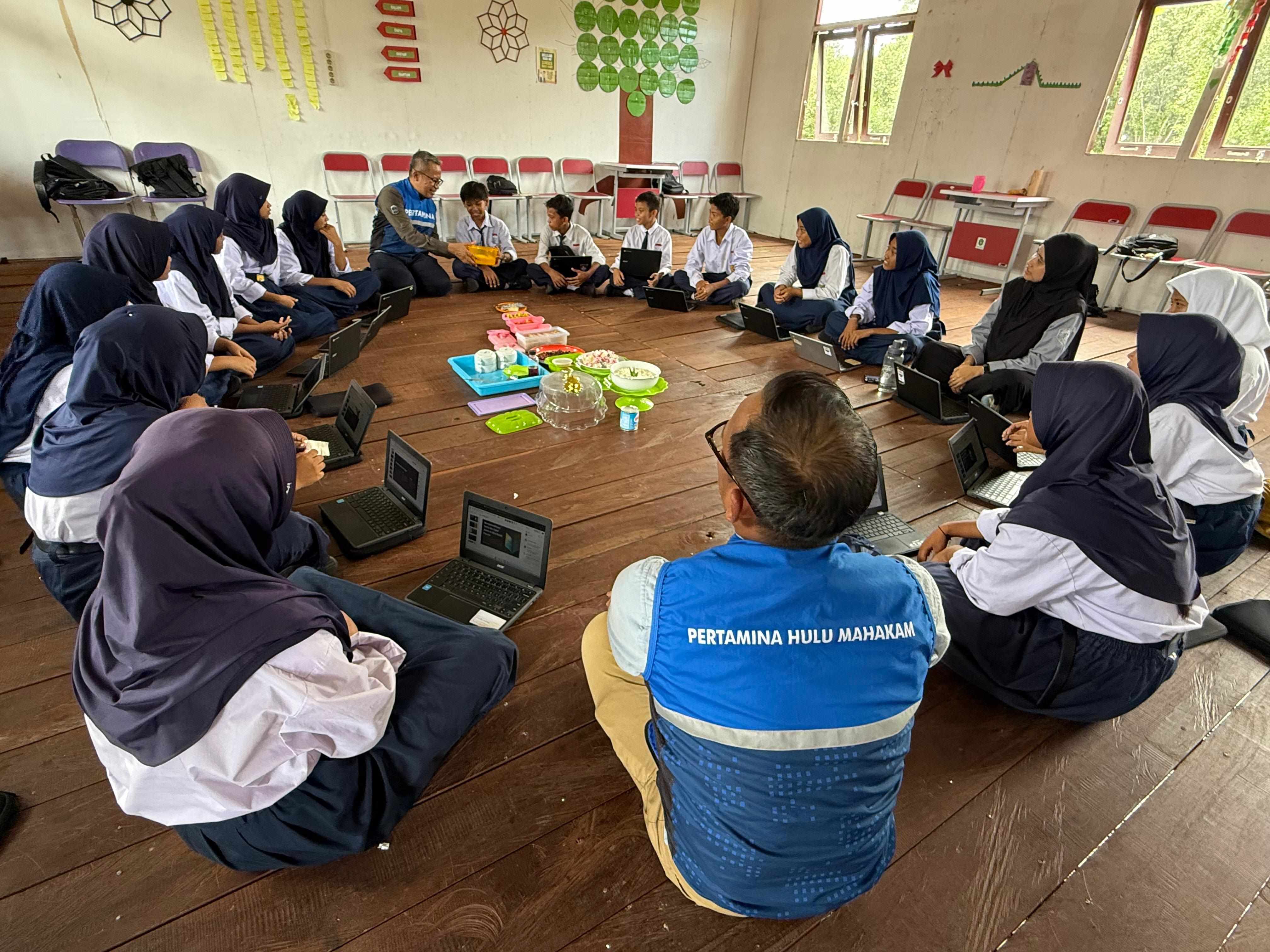 PHM memiliki andil dalam kemajuan SMP 6 Sepatin, Kukar. (FOTO RESTU/KALTIM POST)