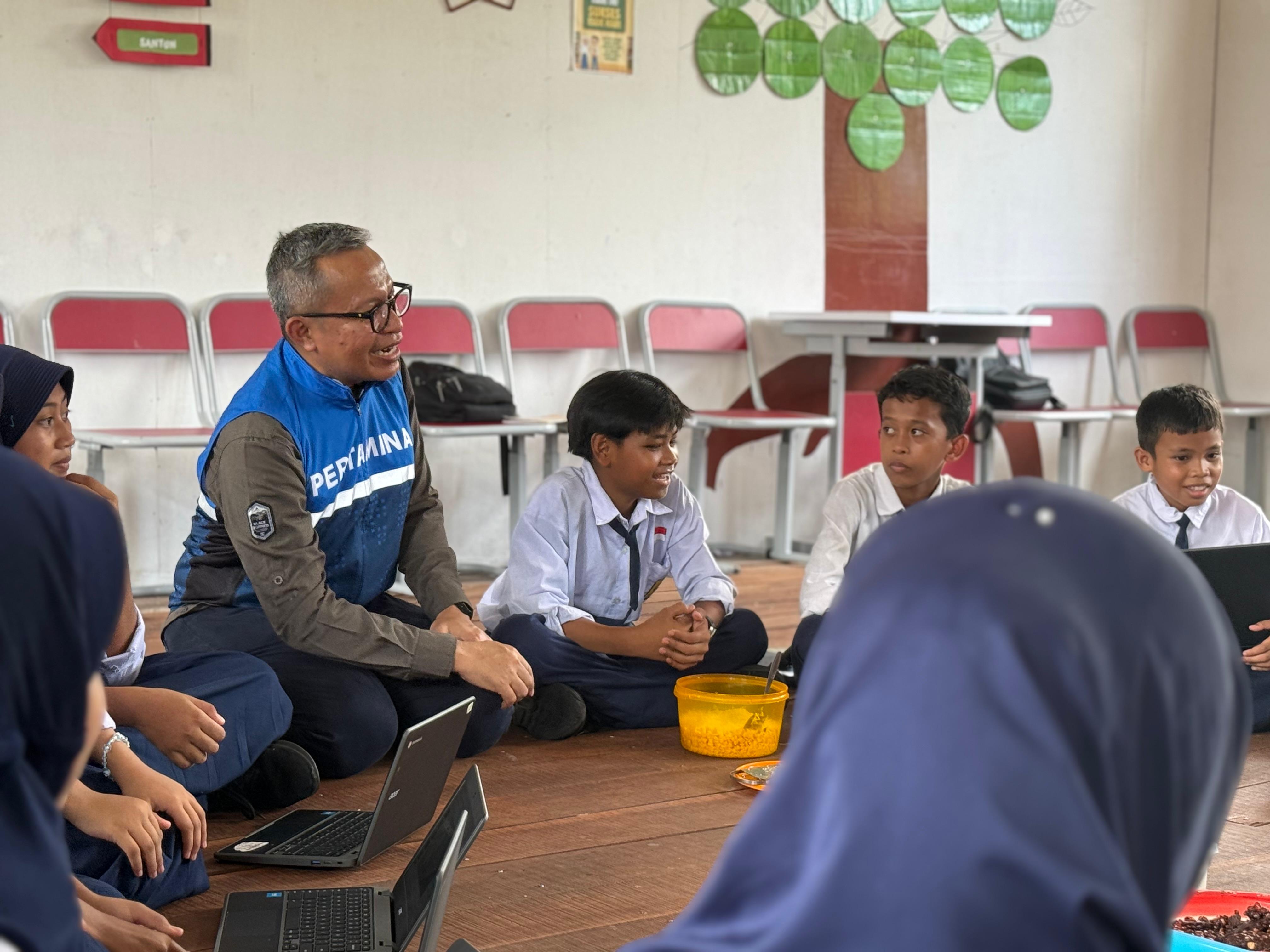 PHM memiliki andil dalam kemajuan SMP 6 Sepatin, Kukar. (FOTO RESTU/KALTIM POST)