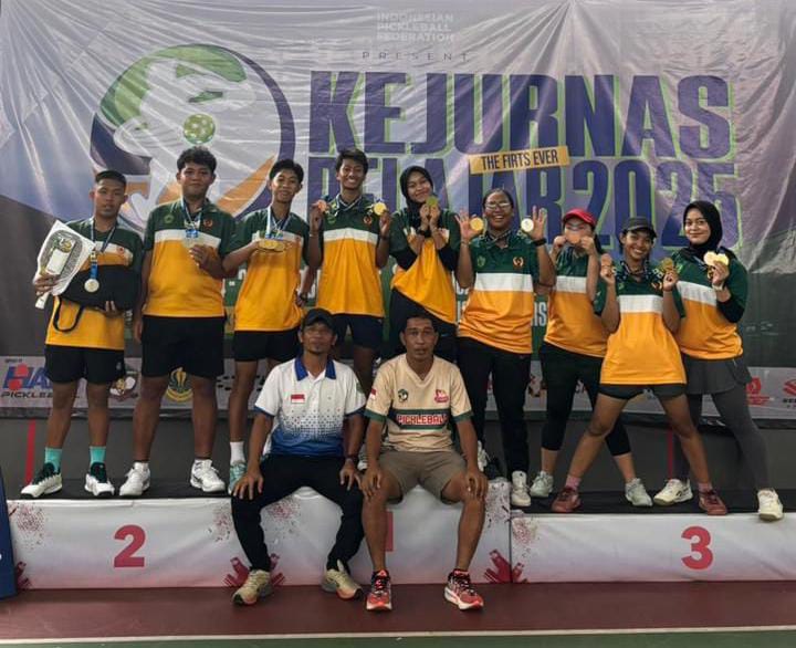 MEMBANGGAKAN: Atlet junior pickleball dari Kaltim meraih prestasi di Kejuarnas Pelajar.