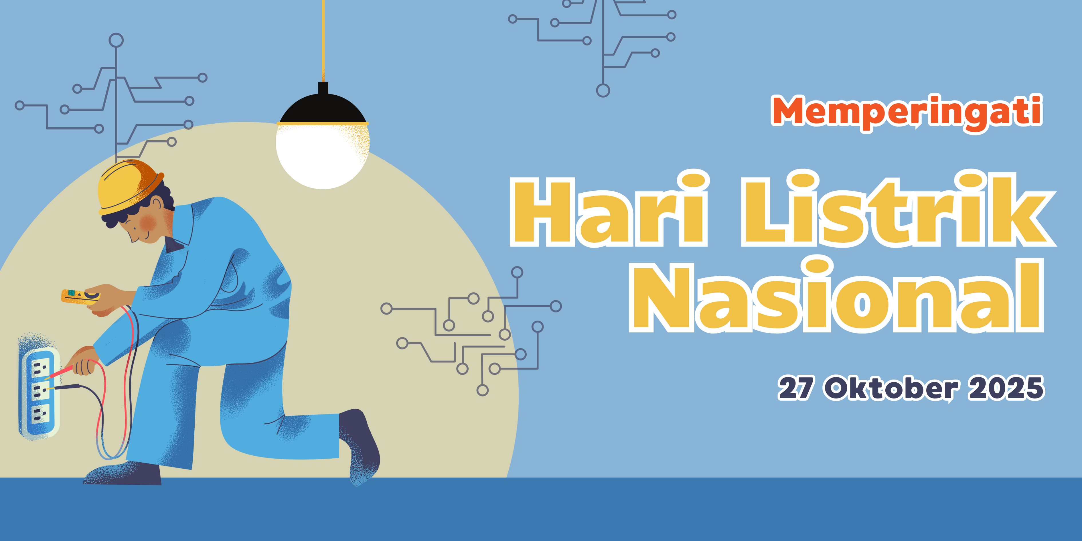 Ucapan Hari Listrik Nasional 2025.
