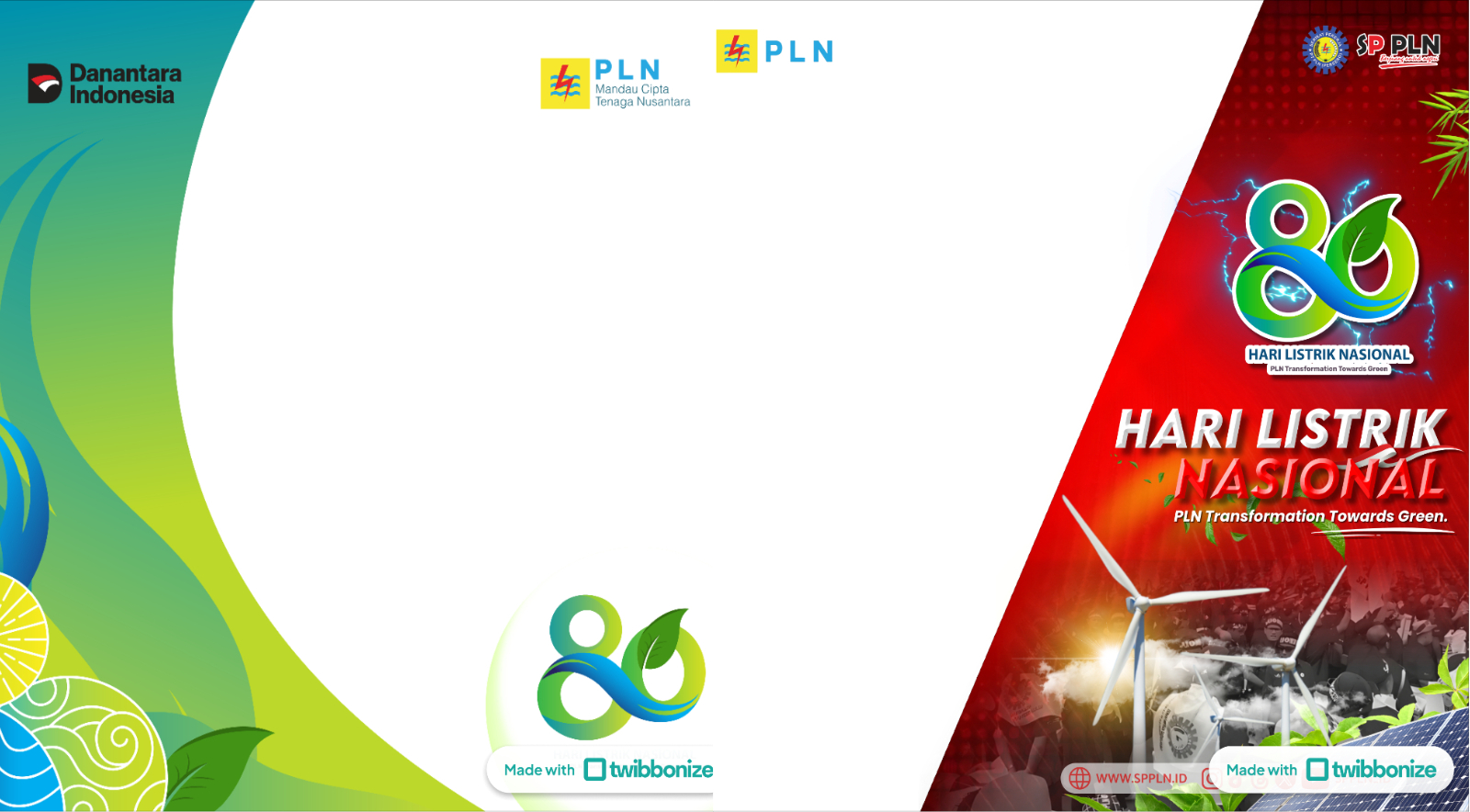 Twibbon Hari Listrik Nasional 2025.