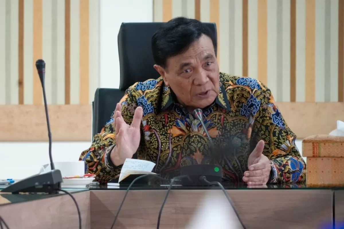 Menko Polkam Djamari Chaniago saat berkunjung ke KBRI.
