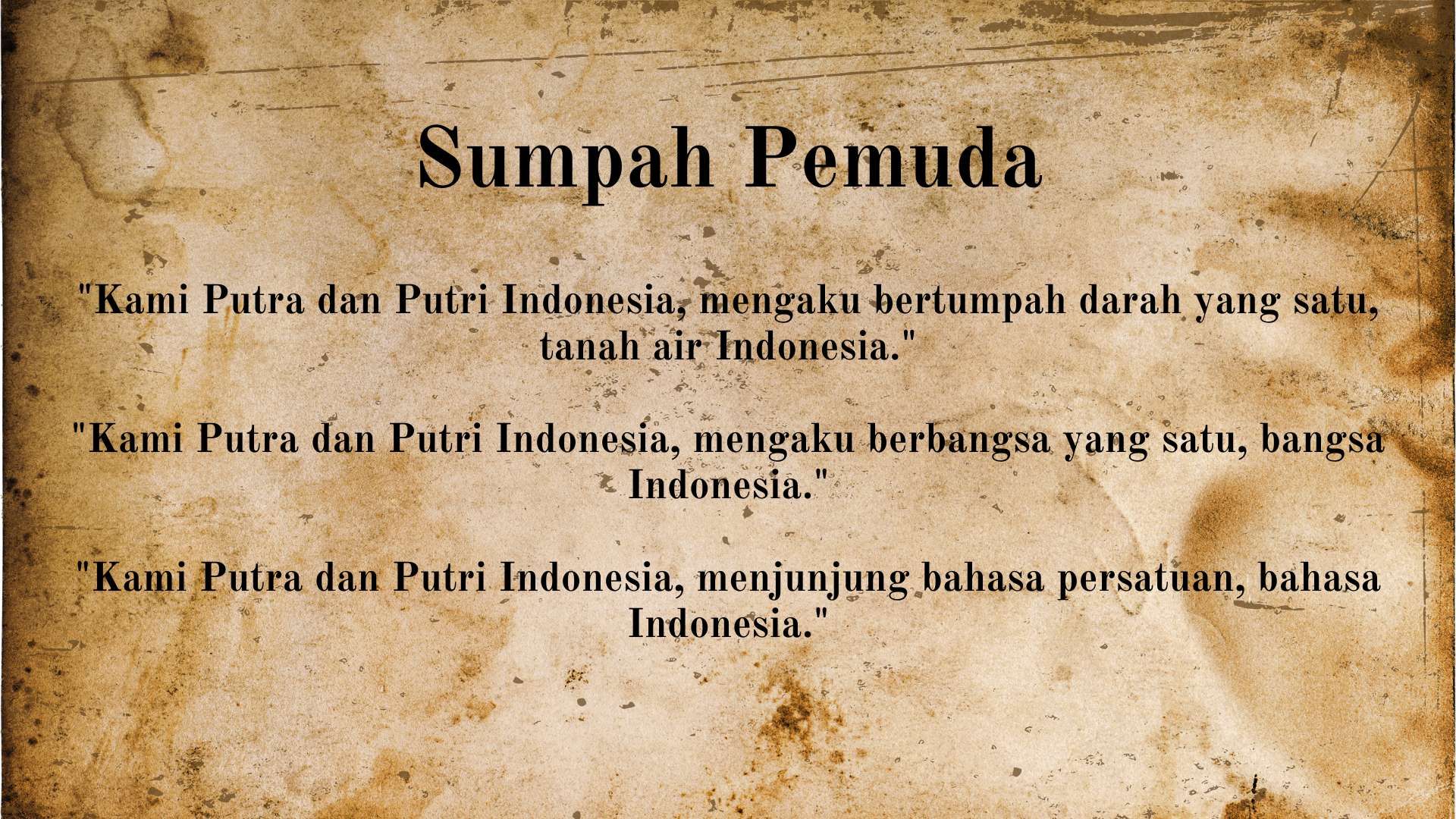 Ilustrasi Isi Sumpah Pemuda
