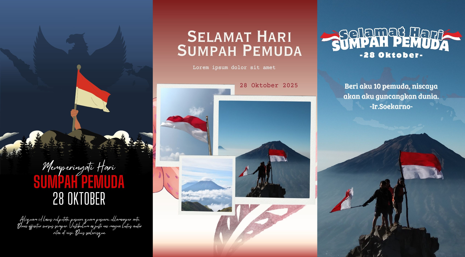 Poster Hari Sumpah Pemuda 2025.