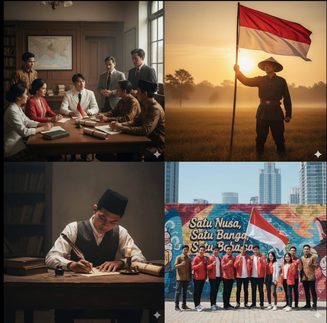Prompt Gemini AI tema Sumpah Pemuda.