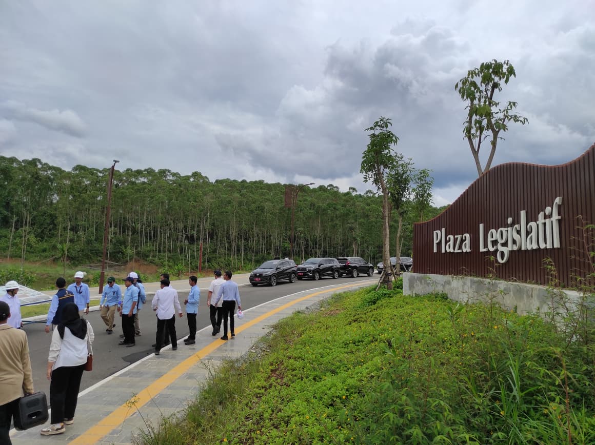 KOMPLEKS LEGISLATIF: Lokasi rencana kompleks Legislatif di IKN yang dijadwalkan memasuki proses teken kontrak di November nanti.