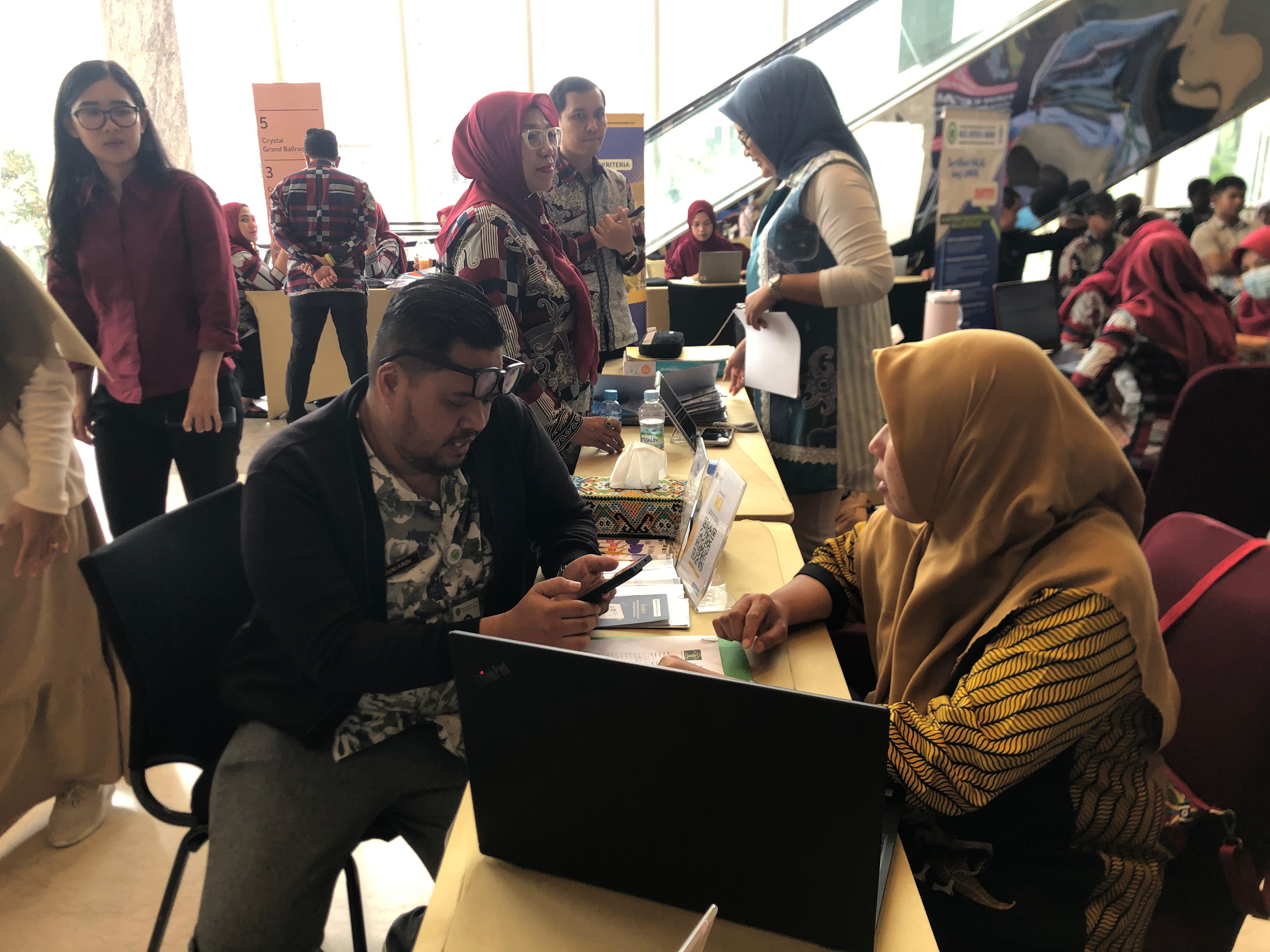 Kanwil Kemenkum Kaltim membuka layanan konsultasi dan pendaftaran KI di Pameran The Spirit of Borneo.  &nbsp;  &nbsp;