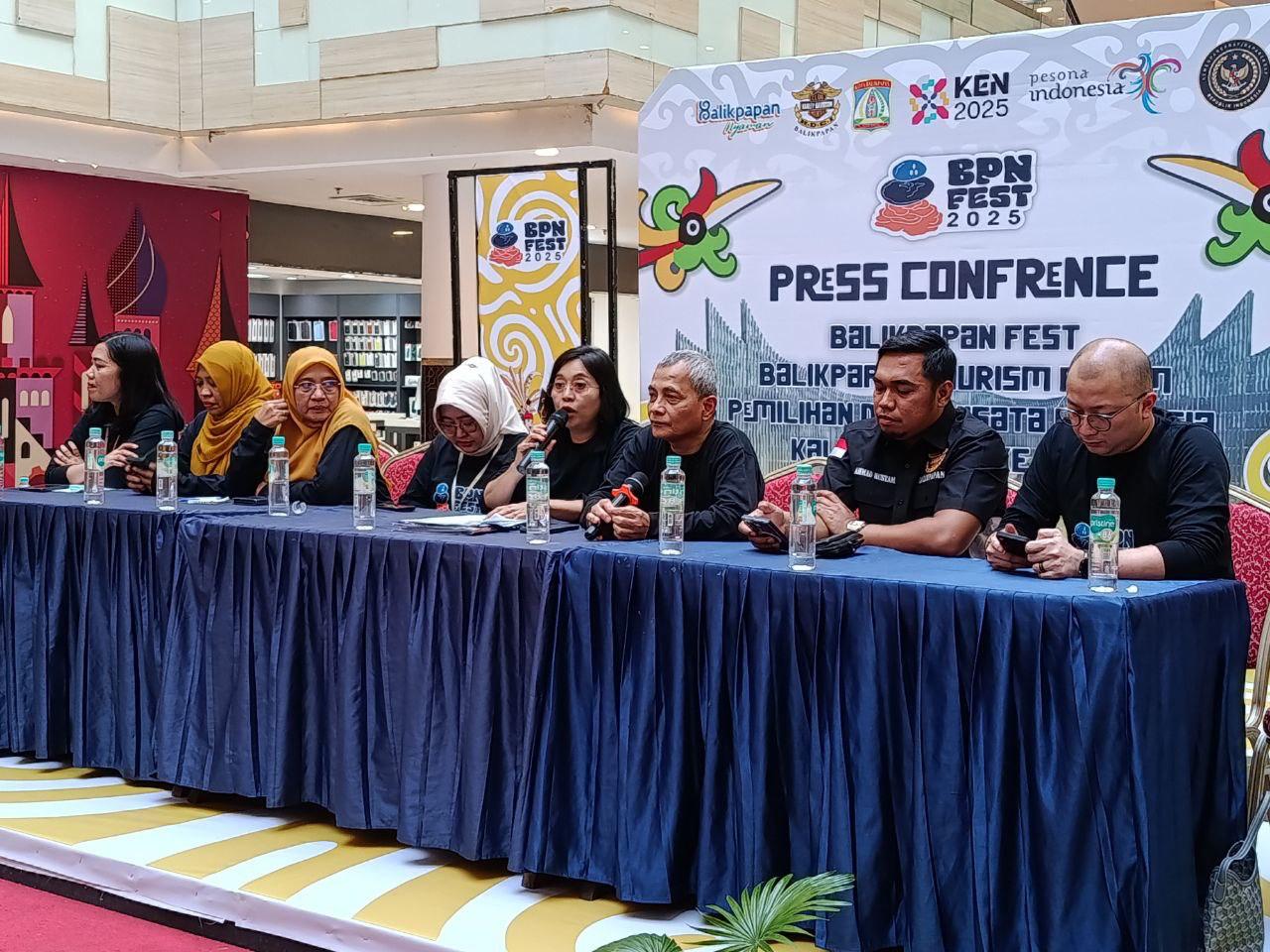 AGENDA TAHUNAN: Konferensi pers Balikpapan Fest di Plaza Balikpapan, Senin (3/11).