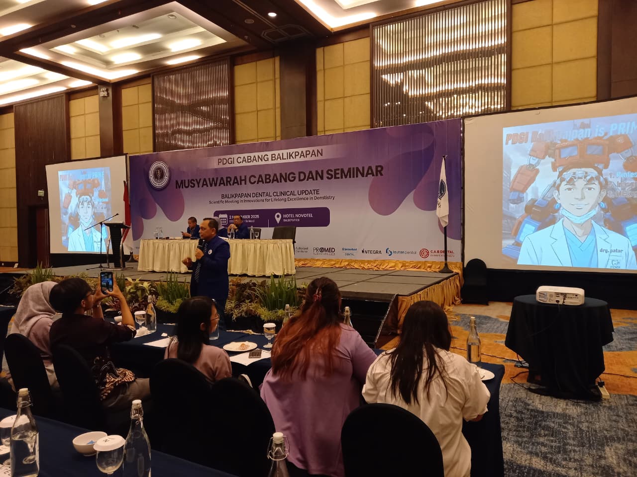 BERBAGI ILMU: Suasana seminar ilmiah garapa PDGI Balikpapan.