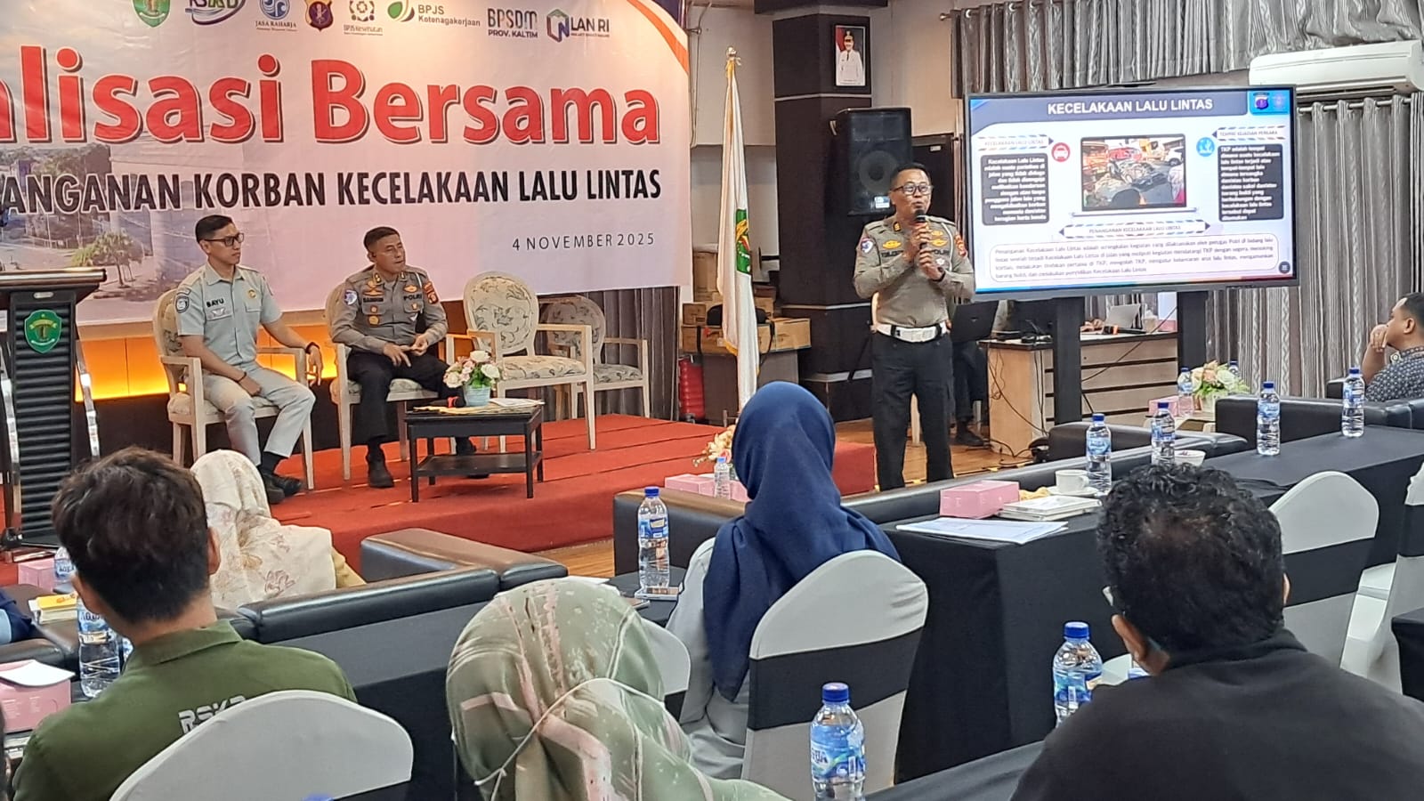 LAYANAN: Untuk memaksimalkan penanganan korban kecelakaan lalu lintas, Polda Kaltim dan RSKD siapkan aplikasi khusus.