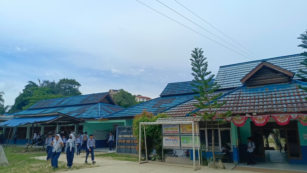 RELOKASI: SMP 24 Samarinda, salah satu sekolah yang masuk daftar rencana relokasi Pemkot Samarinda akibat sering terdampak banjir.