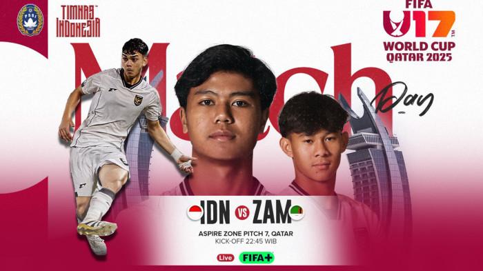Tonton perjuangan Timnas Indonesia vs Zambia.