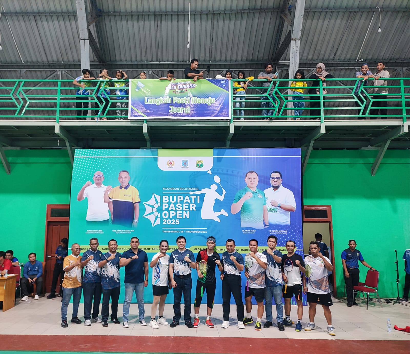 BERGENGSI: Ratusan atlet dari berbagai daerah di Indonesia mengikuti Bupati Paser Open 2025 mulai 5-10 November 2025.