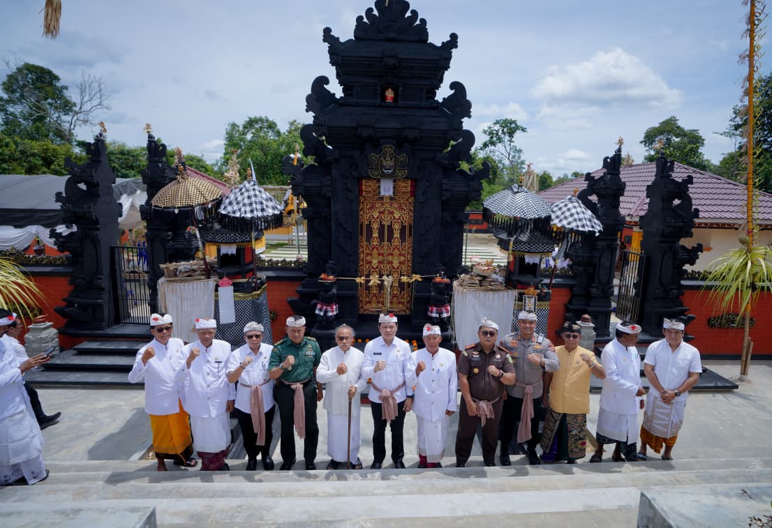 DIRESMIKAN: Paser kini memiliki Pura yang megah dibangun di Desa Jone, Kecamatan Tanah Grogot, yaitu Pura Pertiwi Agung Kaharingan.
