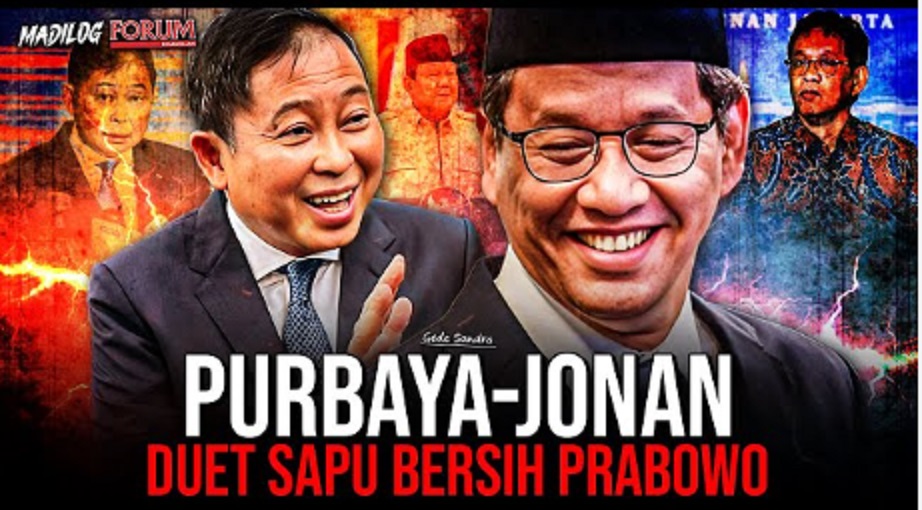 Ilustrasi duet Purbaya-Jonan